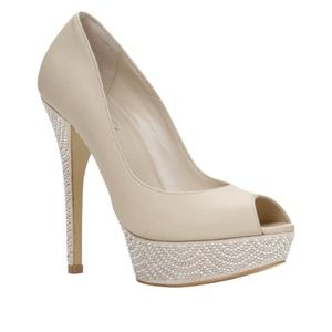 Aldo Ibalede Peep Toe Platform Heels NIB